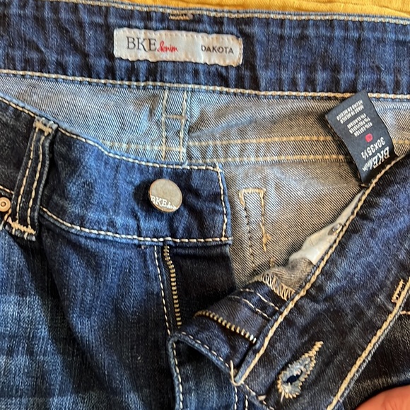 BKE Denim jeans Dakota 30x35 1/2 zip flare - Picture 6 of 7
